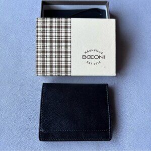 Boconi ~ Bifold Wallet ~ Black Leather
